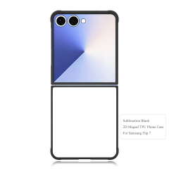 Sublimation Wireless Charging 2D TPU Magsafe Phone Case for Samsung Flip Series DIY Magnetic Phone Cover with Blank Film Sheet