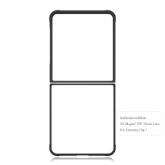 Sublimation Wireless Charging 2D TPU Magsafe Phone Case for Samsung Flip Series DIY Magnetic Phone Cover with Blank Film Sheet