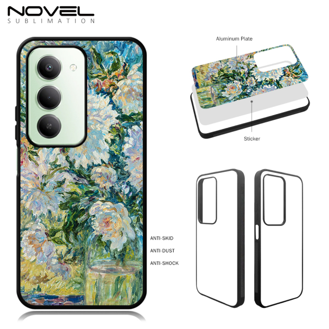 New Arrival Sublimation Blank 2D TPU Phone Case for Redmi 15 4G/5G, Redmi 15C DIY Phone Cover with Aluminum Sheet