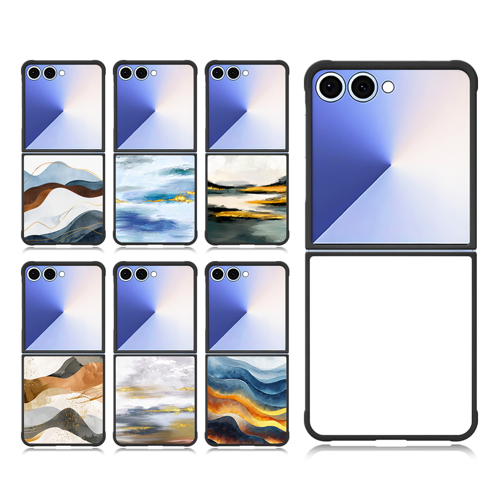 Sublimation Wireless Charging 2D TPU Magsafe Phone Case for Samsung Flip Series DIY Magnetic Phone Cover with Blank Film Sheet