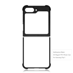 Sublimation Wireless Charging 2D TPU Magsafe Phone Case for Samsung Flip Series DIY Magnetic Phone Cover with Blank Film Sheet