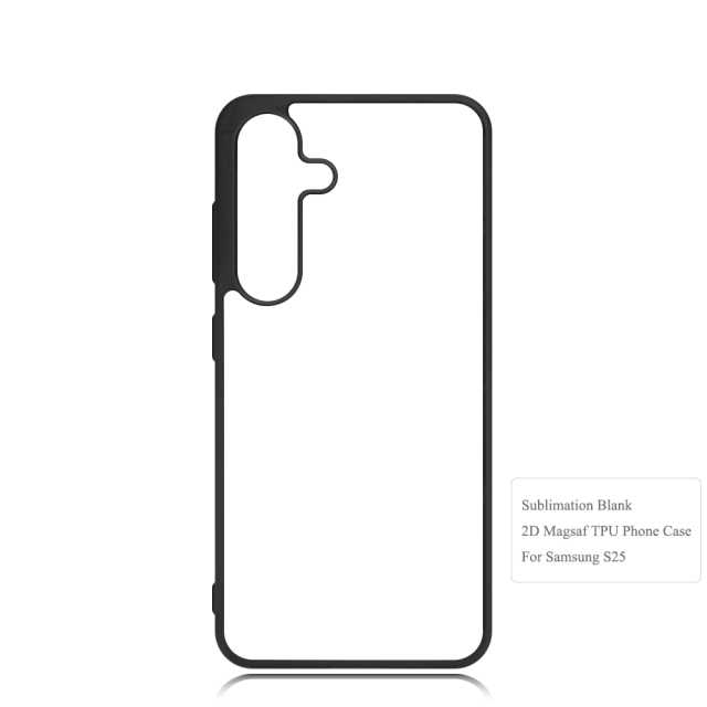 Magnetic Wireless Charging Sublimation 2D TPU Magsafe Phone Case for Samsung S25 Series DIY Magnetic Phone Cover with Soft Blank Film Sheet