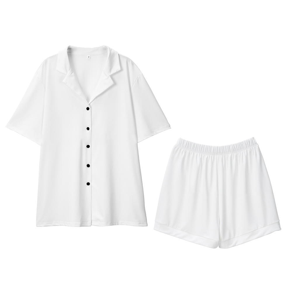 Blank Sublimation Milk Silk Pajama Set - Long Sleeve/Long Pant & Short Sleeve/Short Pant Styles, Kids & Adult Sizes | Heat Transfer Printable Soft Milk Silk Sleepwear