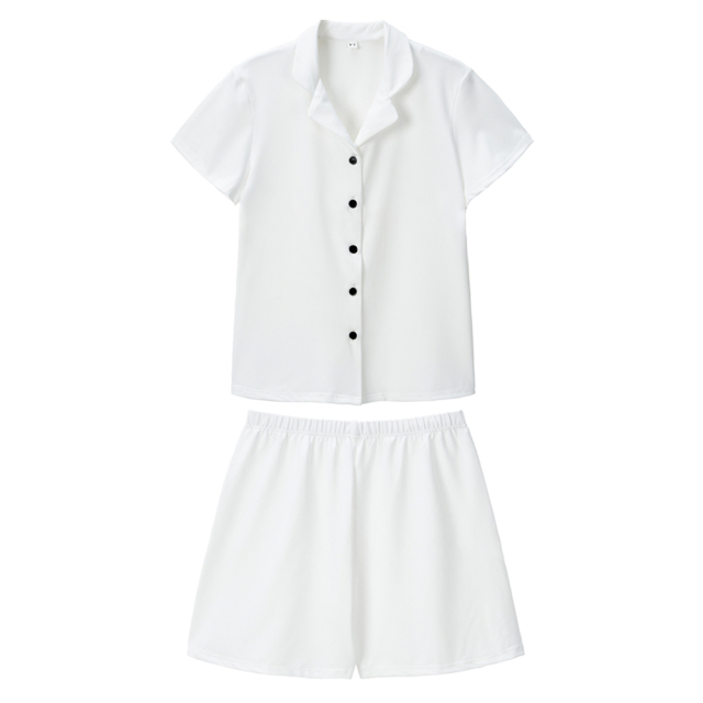 Blank Sublimation Milk Silk Pajama Set - Long Sleeve/Long Pant & Short Sleeve/Short Pant Styles, Kids & Adult Sizes | Heat Transfer Printable Soft Milk Silk Sleepwear