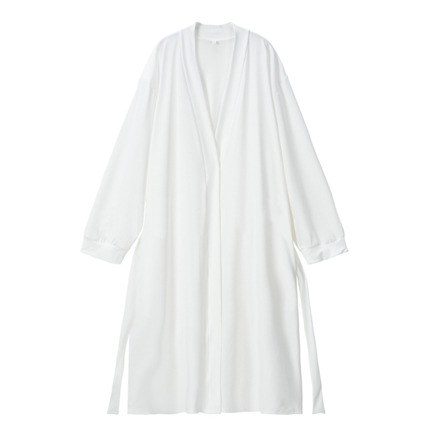 Blank Sublimation Lightweight Milk Silk Robe - 200g Fabric (40D 90% Polyester + 10% Spandex), Sublimation & Heat Transfer Printable | Customizable Soft Milk Silk Loungewear Sleep Robe