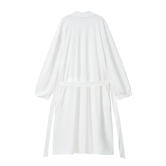 Blank Sublimation Lightweight Milk Silk Robe - 200g Fabric (40D 90% Polyester + 10% Spandex), Sublimation & Heat Transfer Printable | Customizable Soft Milk Silk Loungewear Sleep Robe