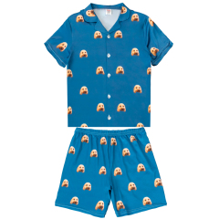 Blank Sublimation Milk Silk Pajama Set - Long Sleeve/Long Pant & Short Sleeve/Short Pant Styles, Kids & Adult Sizes | Heat Transfer Printable Soft Milk Silk Sleepwear