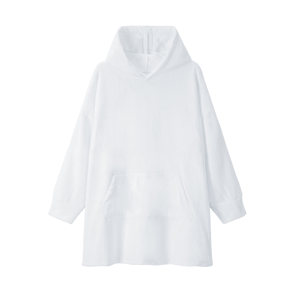 Blank Sublimation Blanket Fleece Robe - Heat Transfer Printable Loungewear with Double-Sided Flannel/Crystal Velvet-Lambswool Options | Kids & Adult Sizes Soft Sleep Robe for Custom Designs