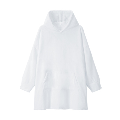 Blank Sublimation Blanket Fleece Robe - Heat Transfer Printable Loungewear with Double-Sided Flannel/Crystal Velvet-Lambswool Options | Kids & Adult Sizes Soft Sleep Robe for Custom Designs