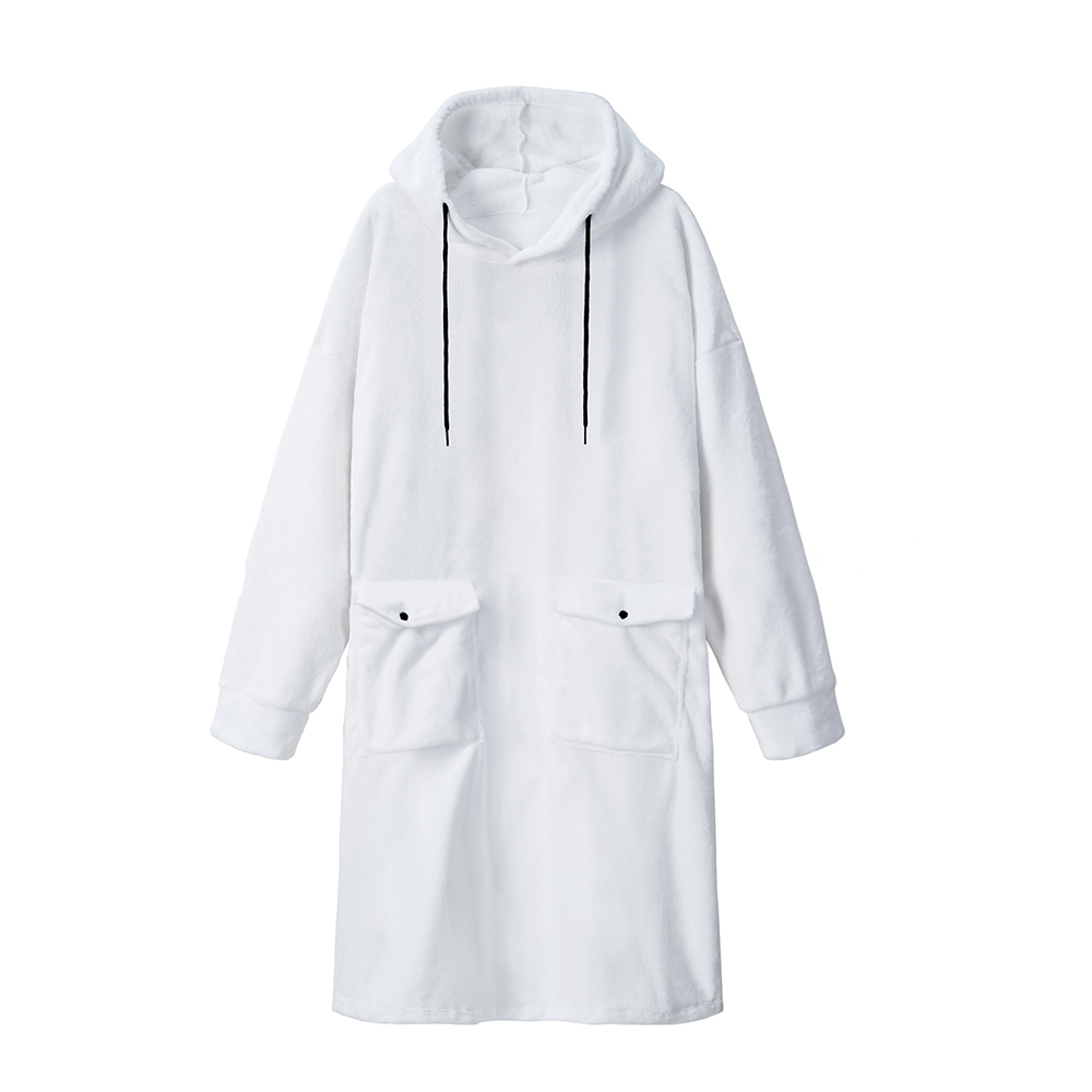 Blank Sublimation Blanket Fleece Robe - Heat Transfer Printable Loungewear with Double-Sided Flannel/Crystal Velvet-Lambswool Options | Kids & Adult Sizes Soft Sleep Robe for Custom Designs