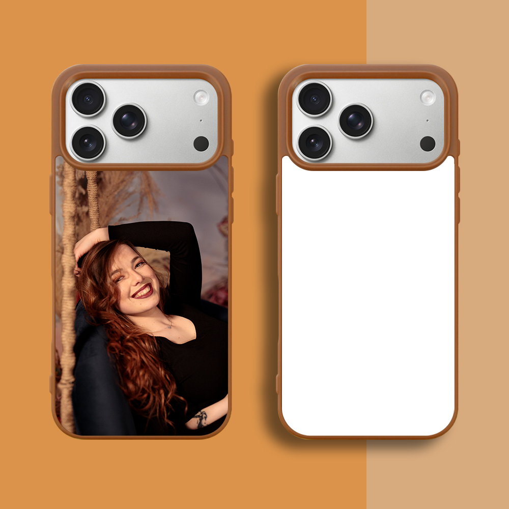 New 2D Sublimation TPU Colorful Phone Case with Inside Black Flocking for iPhone 17, 16,15,14 Series DIY Shell with Aluminum Sheet