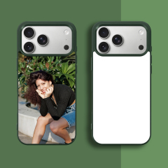 New 2D Sublimation TPU Colorful Phone Case with Inside Black Flocking for iPhone 17, 16,15,14 Series DIY Shell with Aluminum Sheet