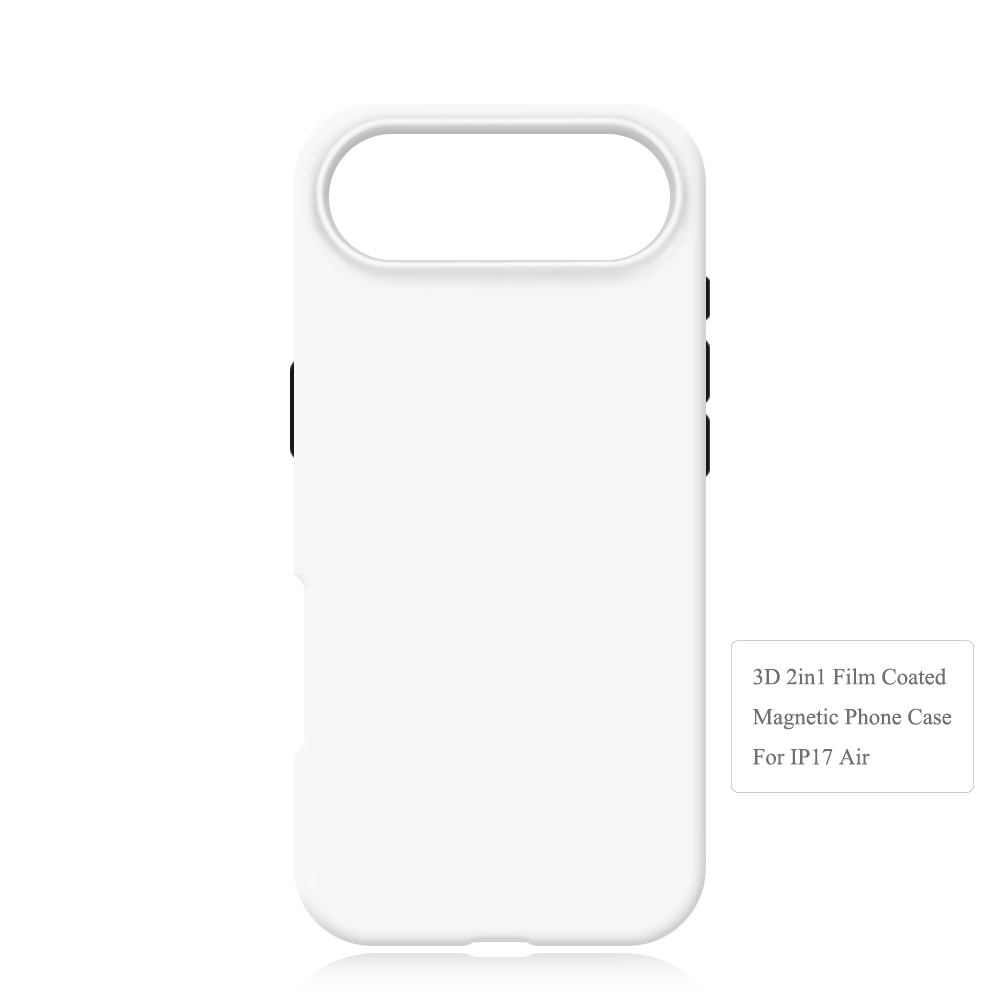 Sublimation 3D 2in1 Film Magsafe Coated Phone Case for iPhone 17,16,15,14,13 Series Support Wireless Charging