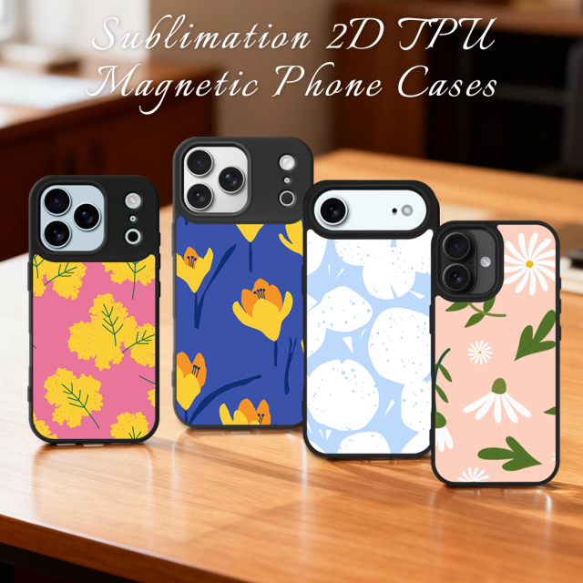 Wireless Charging Sublimation 2D TPU Magsafe Phone Case for iPhone 17,16,15,14 Series DIY Magnetic Phone Cover with Soft Blank Film Sheet Smooth Side