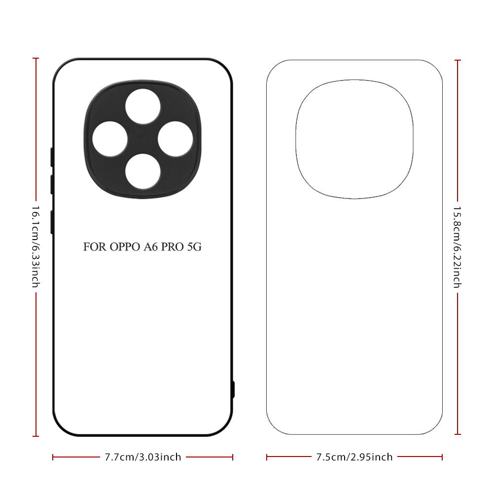 Smooth Sides!!! For Oppo K13 Turbo Pro Sublimation Blank 2D TPU Phone Case With Aluminum Insert