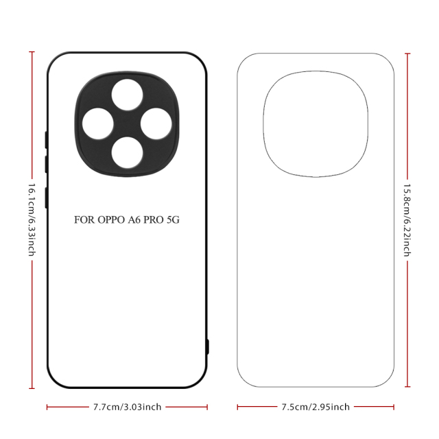 Smooth Sides!!! For Oppo K13 Turbo Pro Sublimation Blank 2D TPU Phone Case With Aluminum Insert