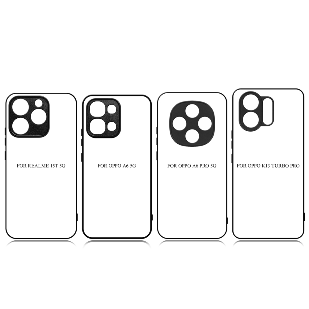 Smooth Sides!!! For Oppo K13 Turbo Pro Sublimation Blank 2D TPU Phone Case With Aluminum Insert