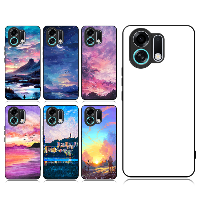 Smooth Sides!!! For Oppo K13 Turbo Pro Sublimation Blank 2D TPU Phone Case With Aluminum Insert