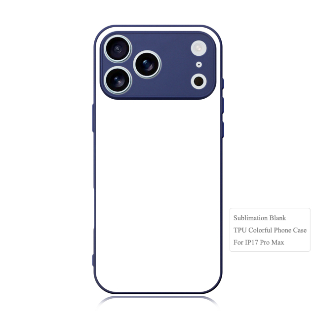 For iPhone 16/15/14 Series Sublimation Blank Colorful 2D TPU Rubber Phone Case With Aluminum Sheet fine hole