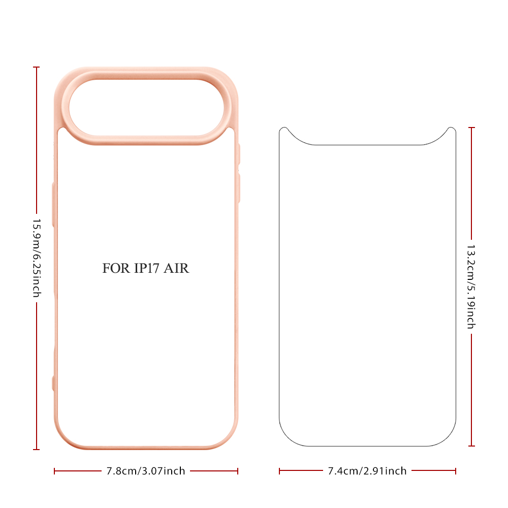 New 2D Sublimation TPU Colorful Phone Case with Inside Black Flocking for iPhone 17, 16,15,14 Series DIY Shell with Aluminum Sheet