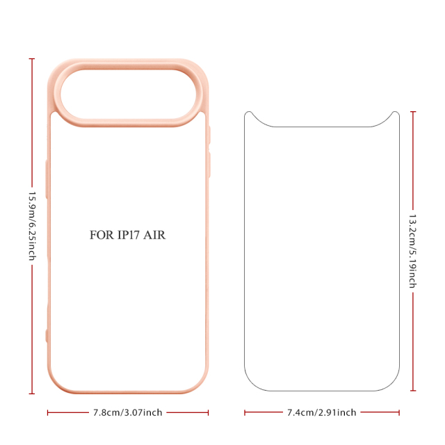 New 2D Sublimation TPU Colorful Phone Case with Inside Black Flocking for iPhone 17, 16,15,14 Series DIY Shell with Aluminum Sheet