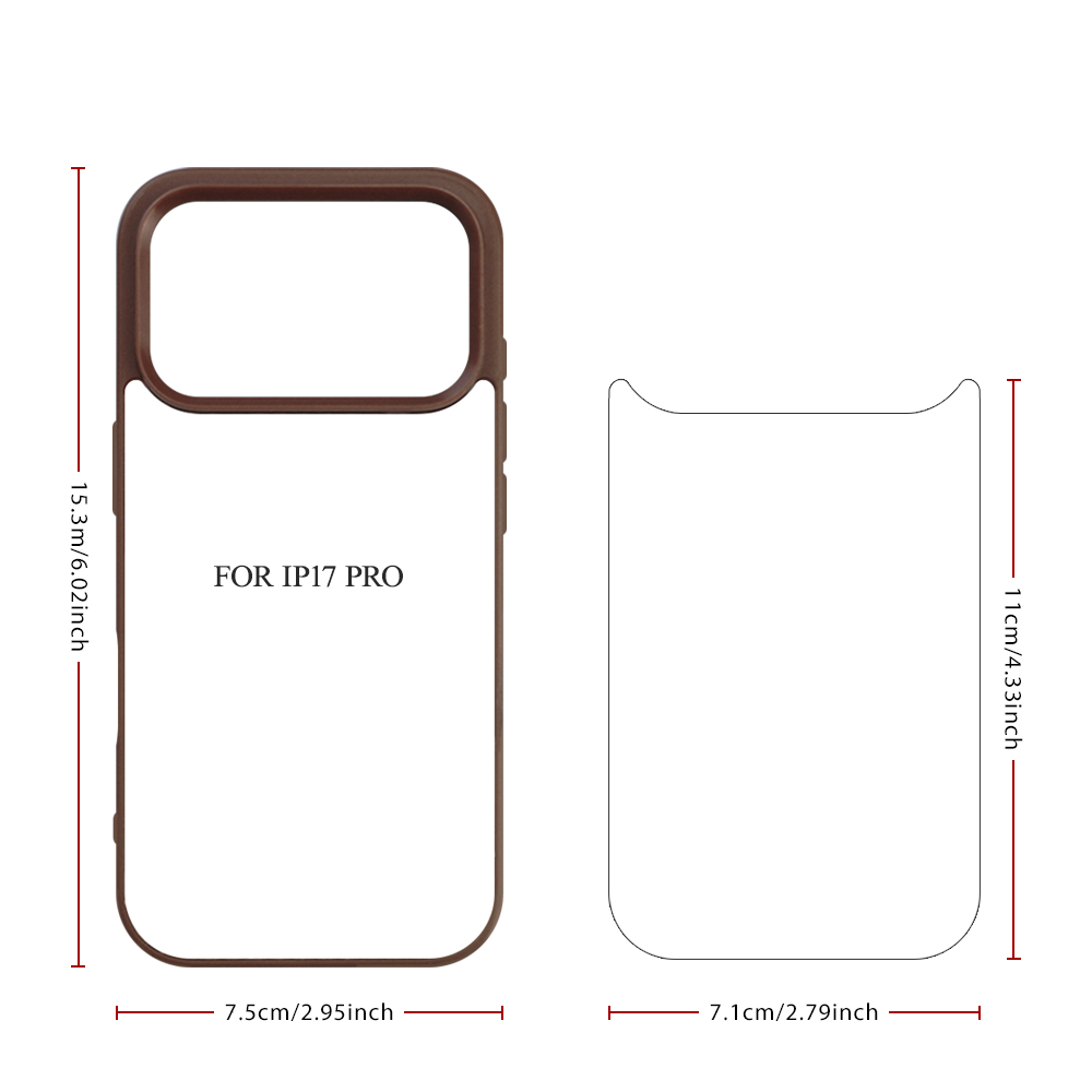 New 2D Sublimation TPU Colorful Phone Case with Inside Black Flocking for iPhone 17, 16,15,14 Series DIY Shell with Aluminum Sheet