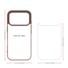 New 2D Sublimation TPU Colorful Phone Case with Inside Black Flocking for iPhone 17, 16,15,14 Series DIY Shell with Aluminum Sheet