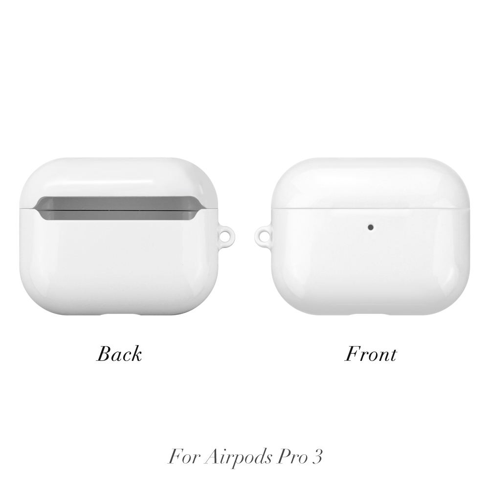 Sublimation 3D Coated Film Airpods Case for Airpods 1/2/3/4, Airpods Pro 3, Airpods Pro 2, Airpods Pro, Protective Case Blank 3D Sublimation Plastic Cover