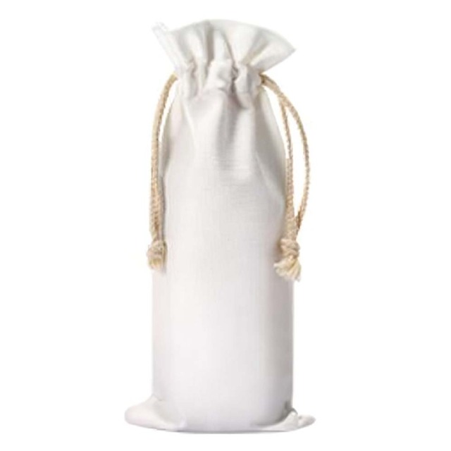 Colorful Eco Friendly Custom Logo Single Bottle Wine Packaging Burlap cotton Jute Christmas Linen Wine Bag Wine Drawstring Bag 13 Colors to Choose