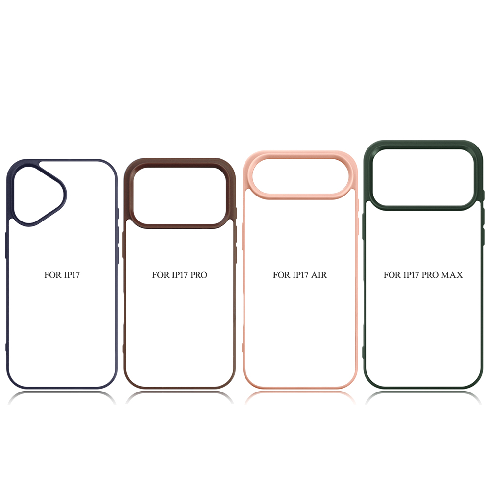 New 2D Sublimation TPU Colorful Phone Case with Inside Black Flocking for iPhone 17, 16,15,14 Series DIY Shell with Aluminum Sheet