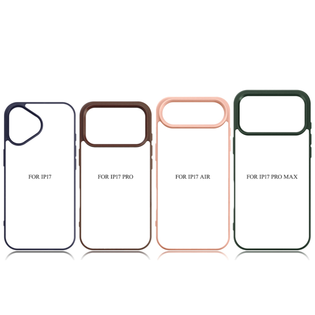 New 2D Sublimation TPU Colorful Phone Case with Inside Black Flocking for iPhone 17, 16,15,14 Series DIY Shell with Aluminum Sheet