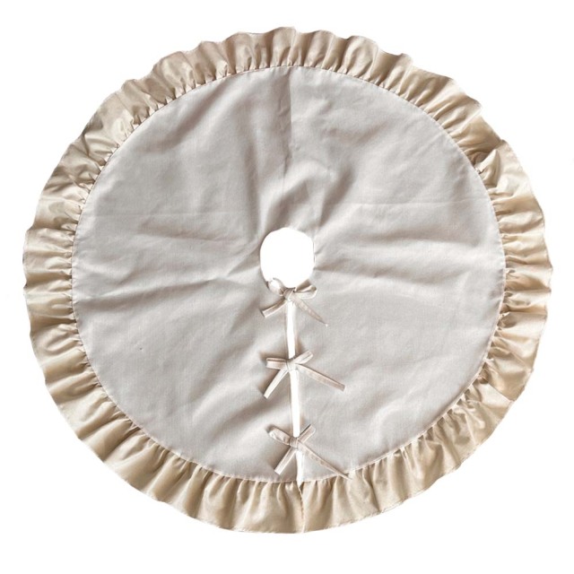 Wholesale Personalized Custom Logo Xmas Christmas Tree Skirt For Christmas Decoration Dye Sublimation Blanks