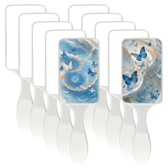 Sublimation Blank PC Hairbrush, Printable Surface, Customizable Hair Brush Hair Comb for Heat Transfer Printing