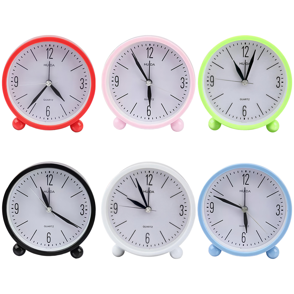 Blank Sublimation Printable Alarm Clock - 6 Colors (Red/Pink/Green/Black/White/Light Blue) | Customizable Desktop Clock with Printable Face