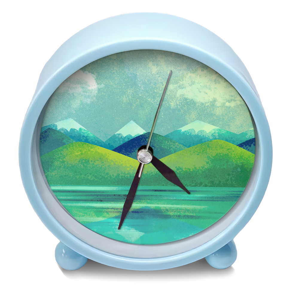 Blank Sublimation Printable Alarm Clock - 6 Colors (Red/Pink/Green/Black/White/Light Blue) | Customizable Desktop Clock with Printable Face