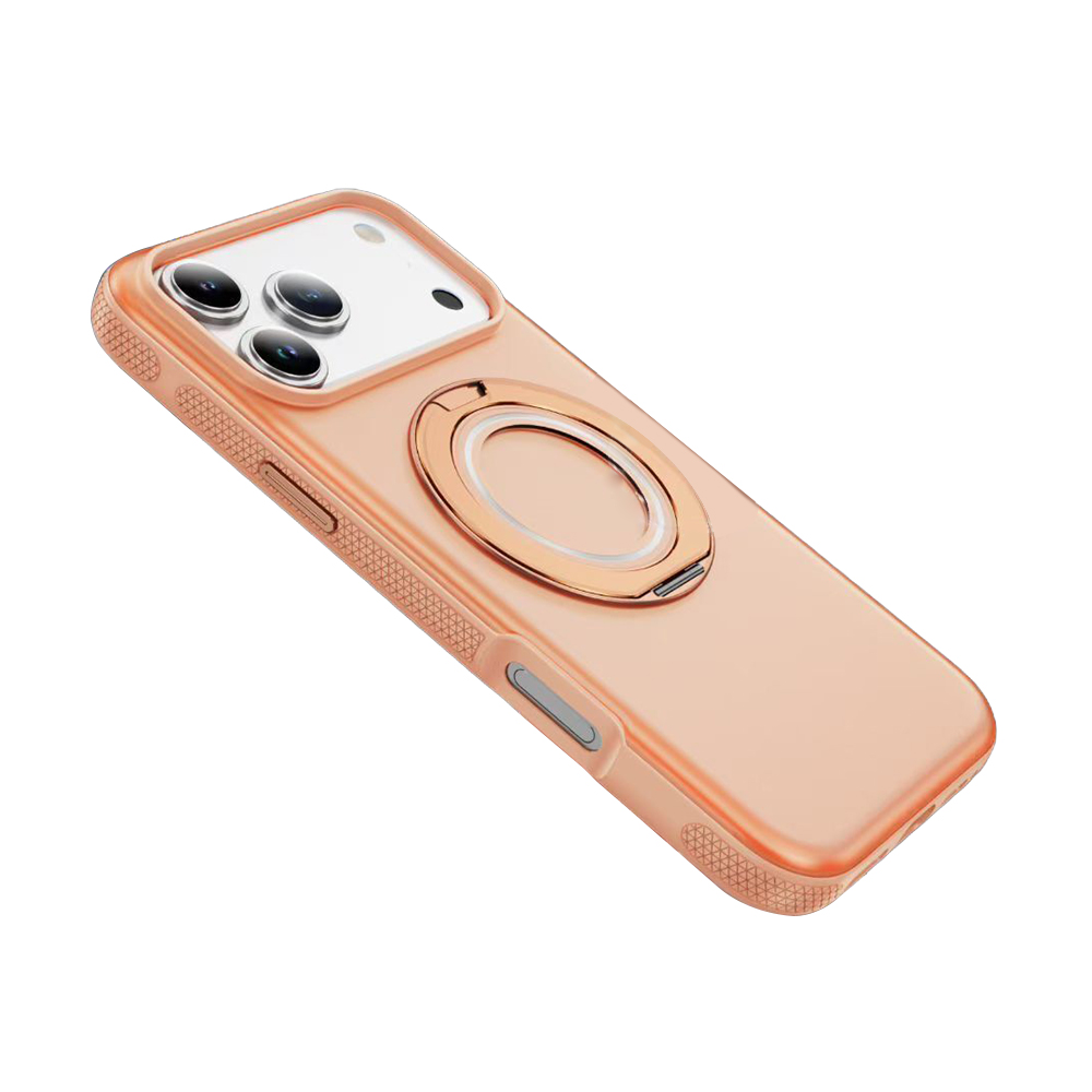 Skin-Feel Phone Case with 360° Rotating Magnetic Gear Stand - 7 Colors | Magnetic Phone Cover with Hands-Free Rotatable Stand