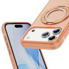 Skin-Feel Phone Case with 360° Rotating Magnetic Gear Stand - 7 Colors | Magnetic Phone Cover with Hands-Free Rotatable Stand