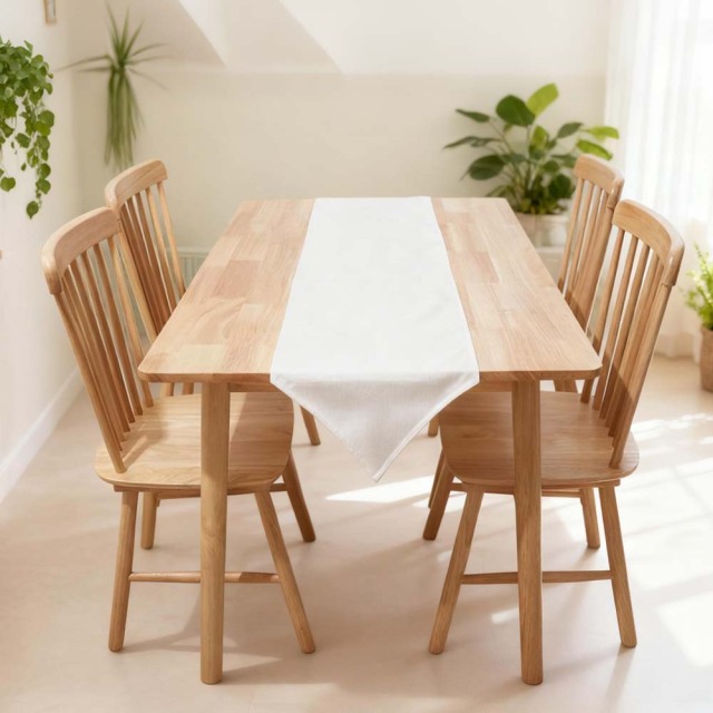 Blank Sublimation Linen Cotton Table Runner Heat Press Table Mat | Customizable Heat-Transfer Table Decor