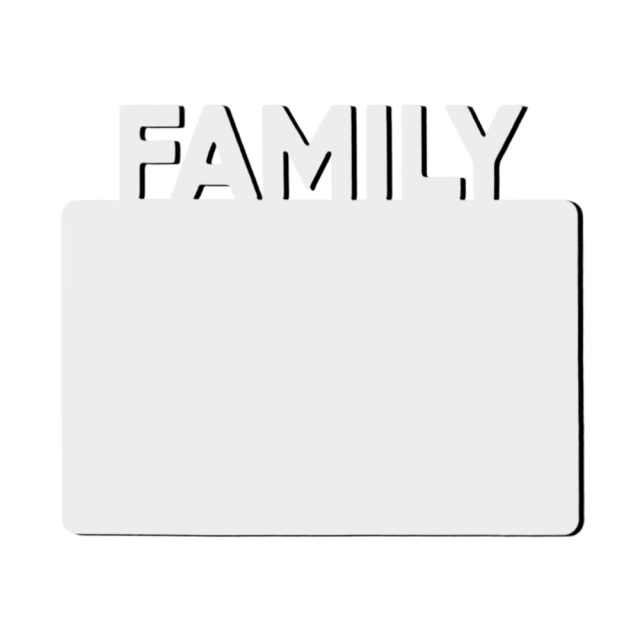 Blank Sublimation MDF Photo Frames - Customizable Heat-Transfer Picture Frames for Home Decor & Personalized Gifts | Unique Shaped Keepsake Frames