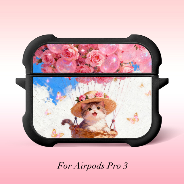 Sublimation Four Corner Anti-drop Earphone Case For Airpods 4/1/2/3, Airpods Pro 3/ Airpods Pro 2/ Airpods Pro, DIY Earphone Holder Soft TPU Earphone Case