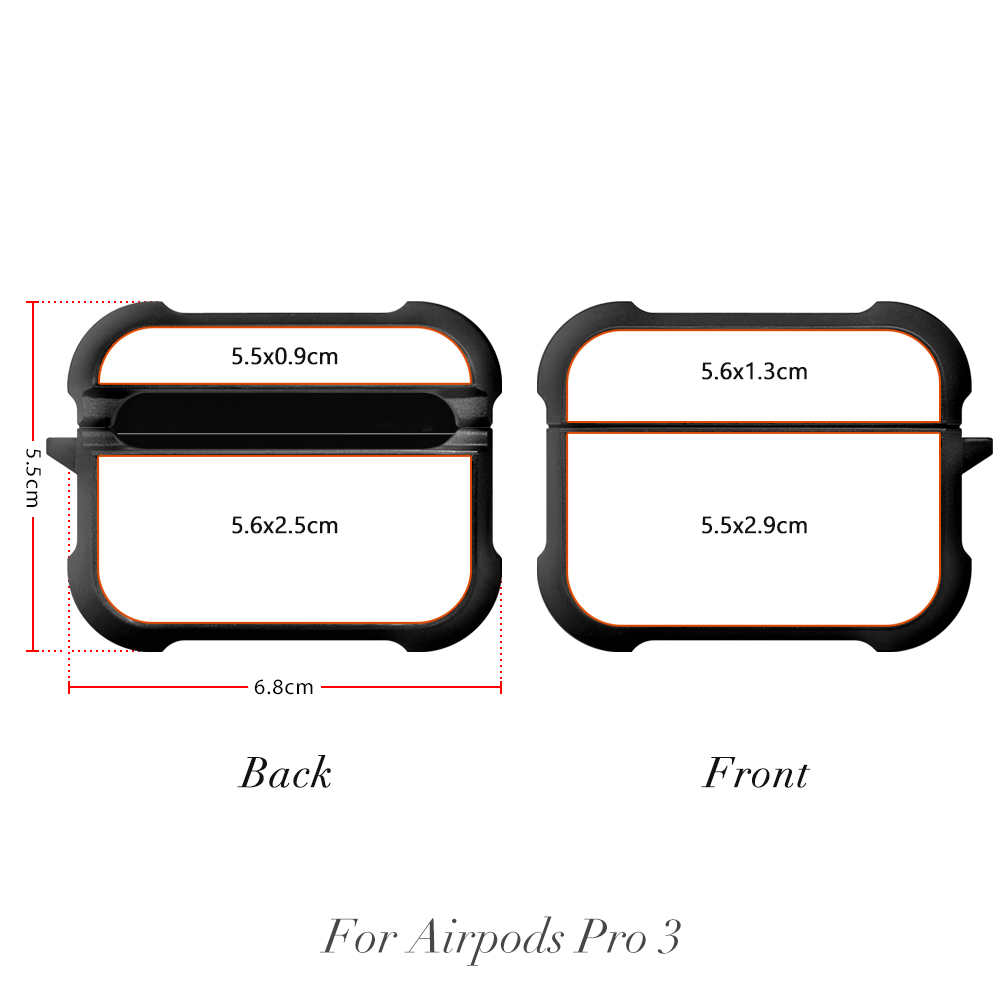 Sublimation Four Corner Anti-drop Earphone Case For Airpods 4/1/2/3, Airpods Pro 3/ Airpods Pro 2/ Airpods Pro, DIY Earphone Holder Soft TPU Earphone Case
