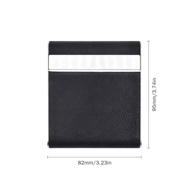 Custom Laser-Engraved PU Leather & Stainless Steel Series - Personalized Mirror with Case, Business Card Holder, Pop-Up Card Wallet, and Cigarette Case (Regular & Slim) & Multi-Size Bottle Opener