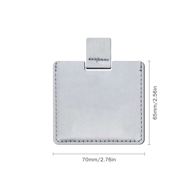 Custom Laser-Engraved PU Leather & Stainless Steel Series - Personalized Mirror with Case, Business Card Holder, Pop-Up Card Wallet, and Cigarette Case (Regular & Slim) & Multi-Size Bottle Opener