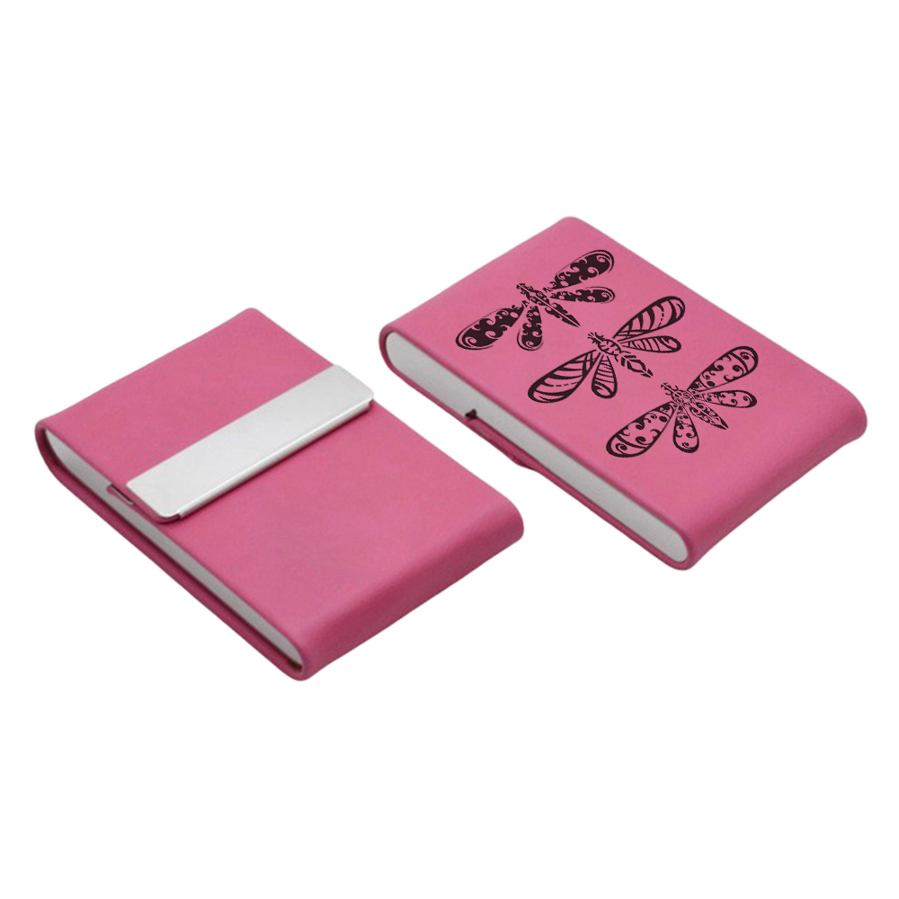 Custom Laser-Engraved PU Leather & Stainless Steel Series - Personalized Mirror with Case, Business Card Holder, Pop-Up Card Wallet, and Cigarette Case (Regular & Slim) & Multi-Size Bottle Opener