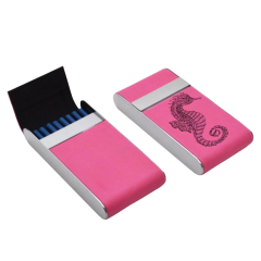 Custom Laser-Engraved PU Leather & Stainless Steel Series - Personalized Mirror with Case, Business Card Holder, Pop-Up Card Wallet, and Cigarette Case (Regular & Slim) & Multi-Size Bottle Opener