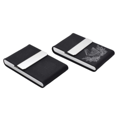 Custom Laser-Engraved PU Leather & Stainless Steel Series - Personalized Mirror with Case, Business Card Holder, Pop-Up Card Wallet, and Cigarette Case (Regular & Slim) & Multi-Size Bottle Opener