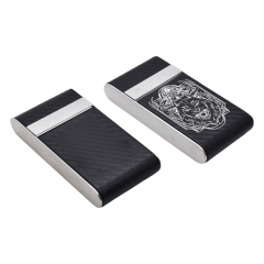 Custom Laser-Engraved PU Leather & Stainless Steel Series - Personalized Mirror with Case, Business Card Holder, Pop-Up Card Wallet, and Cigarette Case (Regular & Slim) & Multi-Size Bottle Opener
