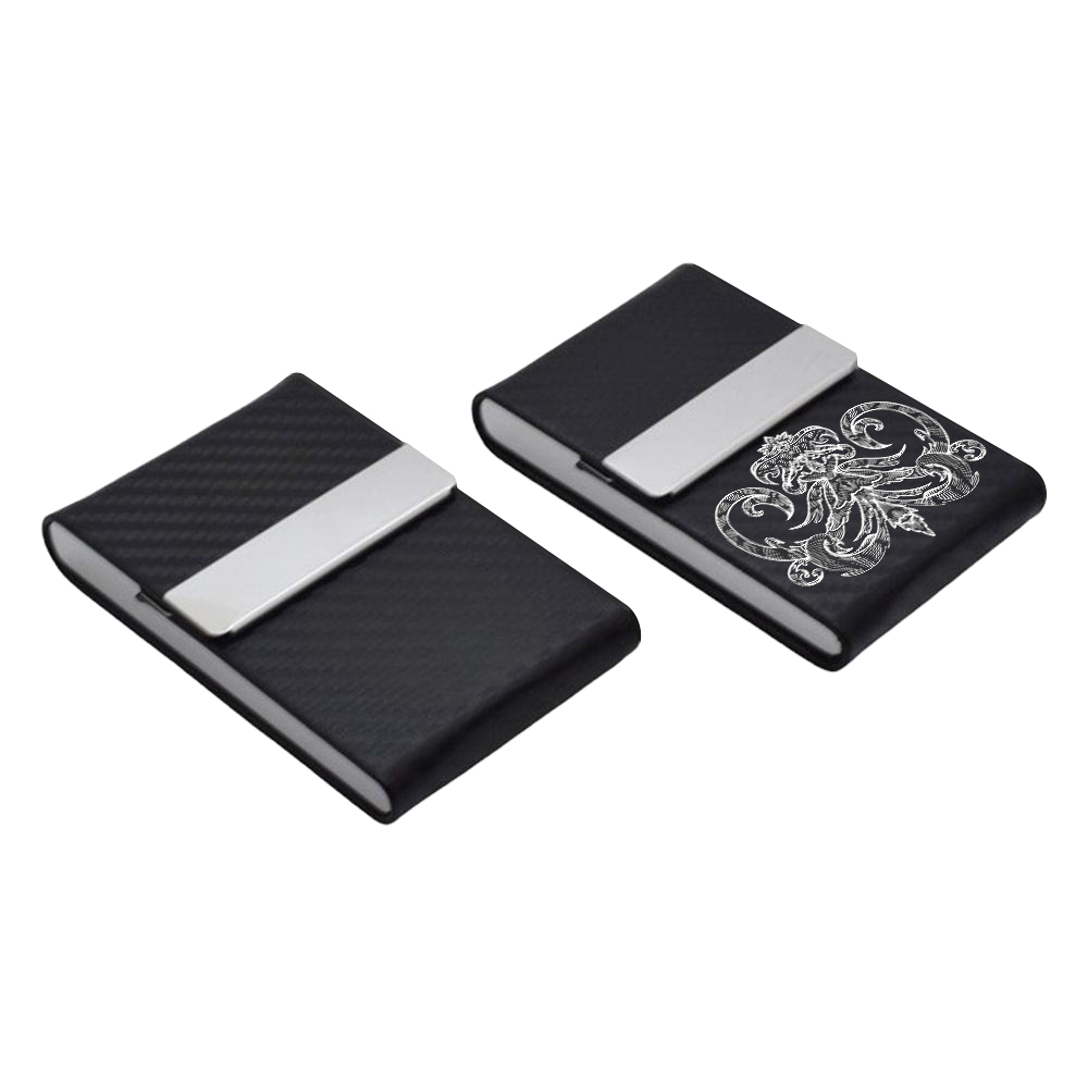 Custom Laser-Engraved PU Leather & Stainless Steel Series - Personalized Mirror with Case, Business Card Holder, Pop-Up Card Wallet, and Cigarette Case (Regular & Slim) & Multi-Size Bottle Opener