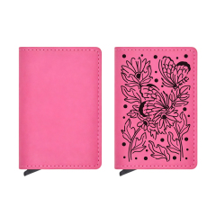 Custom Laser-Engraved PU Leather & Stainless Steel Series - Personalized Mirror with Case, Business Card Holder, Pop-Up Card Wallet, and Cigarette Case (Regular & Slim) & Multi-Size Bottle Opener