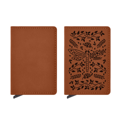 Custom Laser-Engraved PU Leather & Stainless Steel Series - Personalized Mirror with Case, Business Card Holder, Pop-Up Card Wallet, and Cigarette Case (Regular & Slim) & Multi-Size Bottle Opener